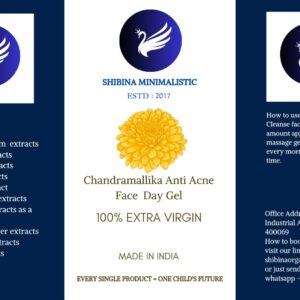 Chandramallika anti acne face daygel for All skin type -196 ml