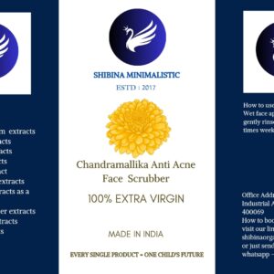 Chandramallika anti acne face scrubber for All skin type -43 ml