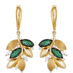 Heera Panna Earrings