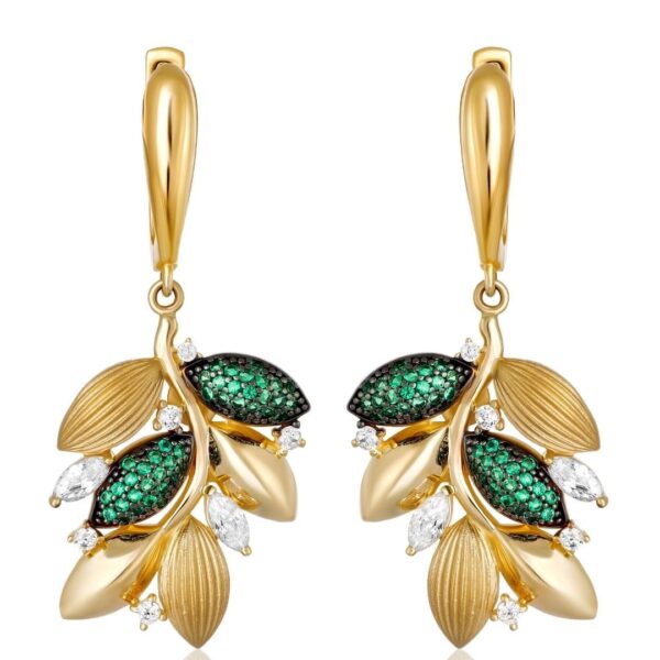 Heera Panna Earrings