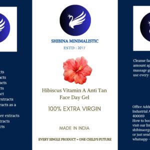 Hibiscus Vitamin A Anti Tan face day gel For All skin type 196ml