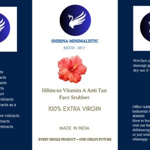 Hibiscus Vitamin A Anti Tan face scrubber For All skin type 196ml