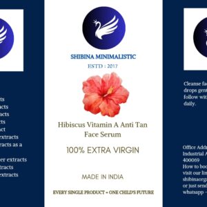 Hibiscus Vitamin A Anti Tan face serum For All skin type 196ml