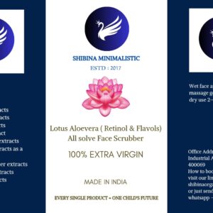 Lotus Aloevera ( Retinol and Flavonols) all solve face scrubber For All skin type 196 ml