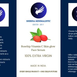 Rosehip oil vitamin C skinglow face serum Designed for dry skin type 196ml