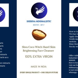 Shea coco witch hazel skin brightening face care combo Designed for dry skin type 1372ml