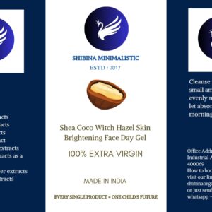 Shea coco witch hazel skin brightening face day gel Designed for dry skin type 196ml