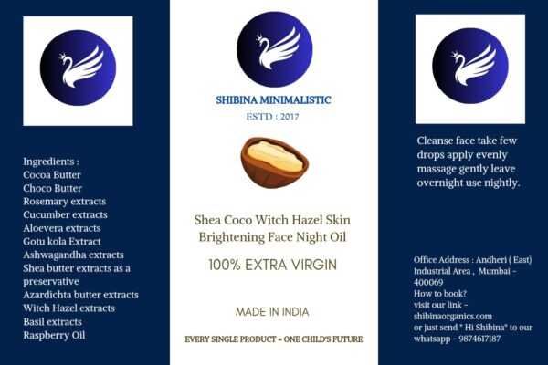 Shea coco witch hazel skin brightening face care combo Designed for dry skin type 679ml