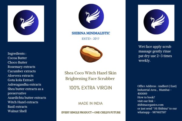 Shea coco witch hazel skin brightening face care combo Designed for dry skin type 679ml