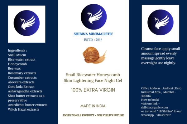 Snail Ricewater honeycomb skin lightening face care combo Designed for all sensitive skin type 301ml