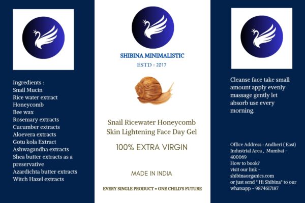 Snail Ricewater honeycomb skin lightening face care combo Designed for all sensitive skin type 301ml